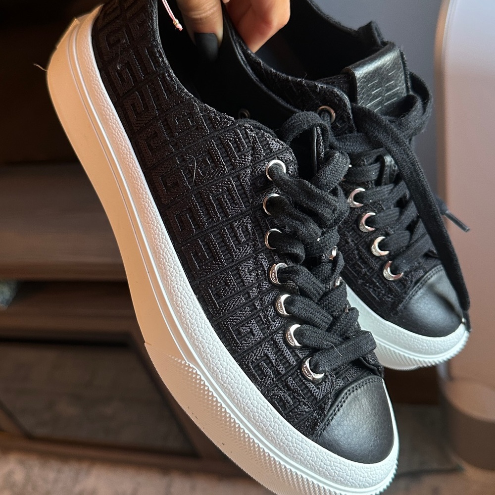 Givenchy Black and White Low-Top Sneakers